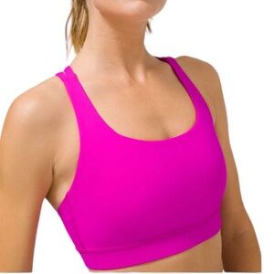 Lululemon Pink Energy Sports Bra - Size 6
